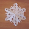 снежинка из бумаги фото
