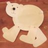 Белый медведь из картонной тарелки