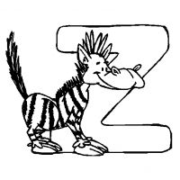 Раскраска буква Z