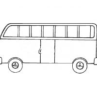 Ракраска автобус ребенку