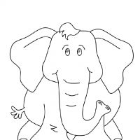 Раскраска Слон для детей