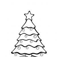 Раскраска елка новогодняя для детей