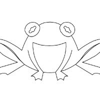 Раскраска Лягушка для детей