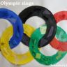 Олимпийские кольца из подручных материалов