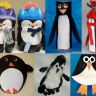 Пингвины из подручных материалов